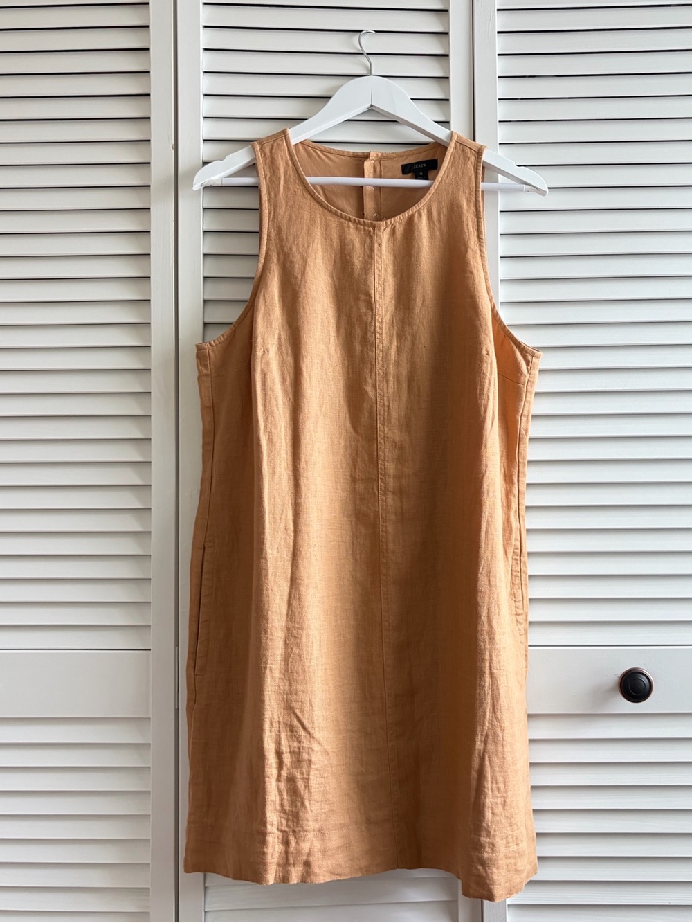 J. Crew Linen Shift Dress With Pockets Medium